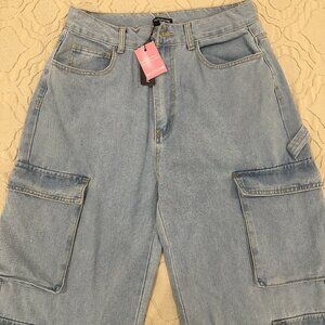 Vintage cargo wide legs Pretty Little Thing